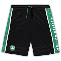 Men's Fanatics Black Boston Celtics Big & Tall Referee Iconic Mesh Shorts