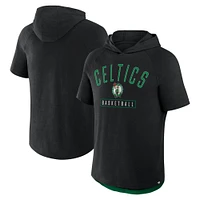 Men's Fanatics Black Boston Celtics Pass Legend Raglan Hoodie T-Shirt