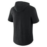 Men's Fanatics Black Boston Celtics Pass Legend Raglan Hoodie T-Shirt