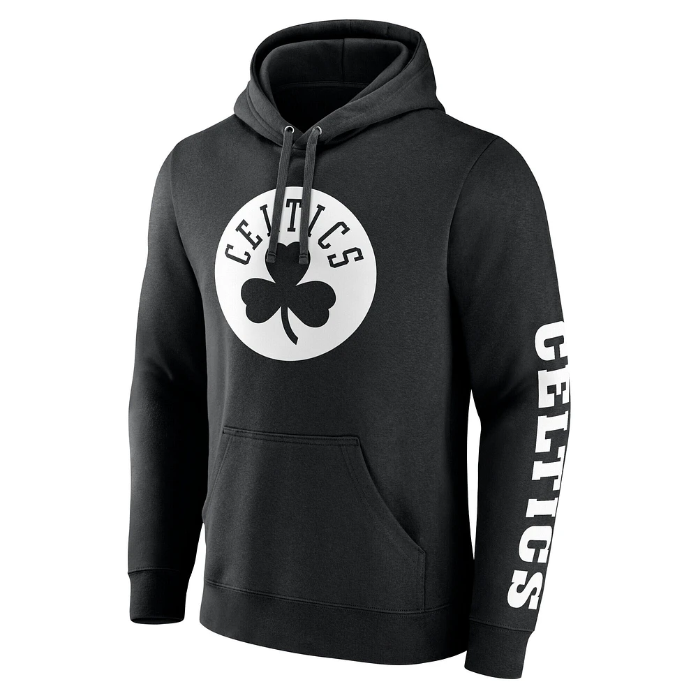 Sweat à capuche en polaire noir Boston Celtics Put Me Coach pour hommes Fanatics