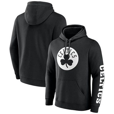 Sweat à capuche en polaire noir Boston Celtics Put Me Coach pour hommes Fanatics