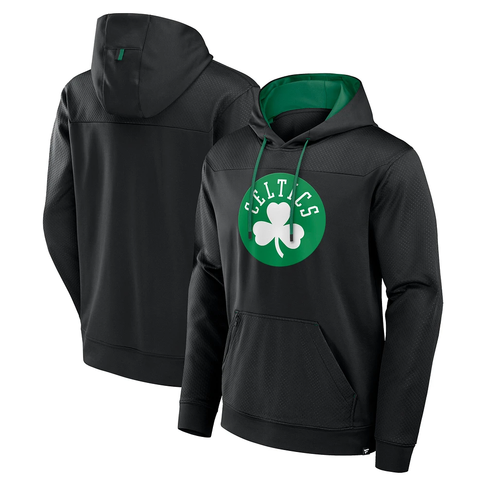 Men's Fanatics  Black Boston Celtics Reserve Defender Pullover Hoodie