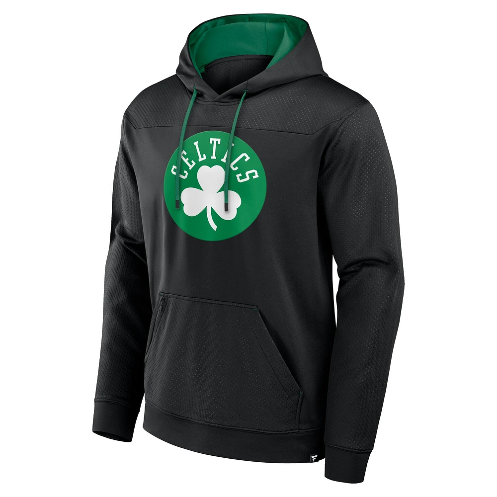 Men's Fanatics  Black Boston Celtics Reserve Defender Pullover Hoodie