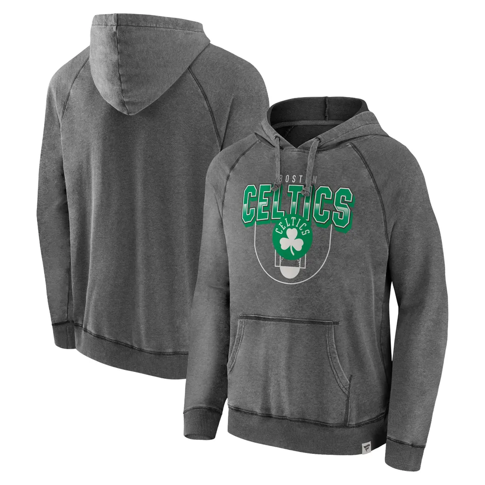 Men's Converse Heathered Gray Boston Celtics Essential Pullover Hoodie