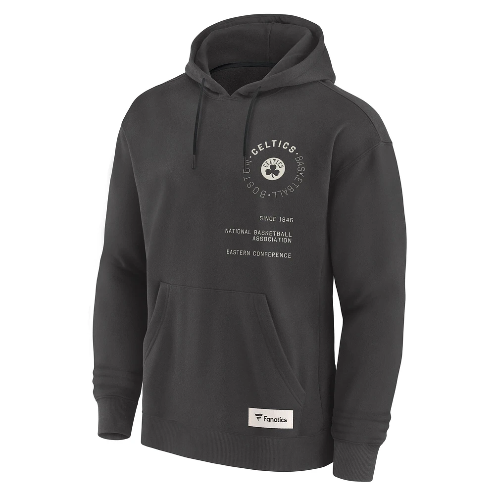 Sweat à capuche gris Boston Celtics Future Ground Info Elements Premium Fanatics pour homme