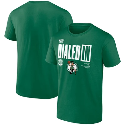Men's Fanatics  Kelly Green Boston Celtics 2025 Atlantic Division Champions Locker Room T-Shirt