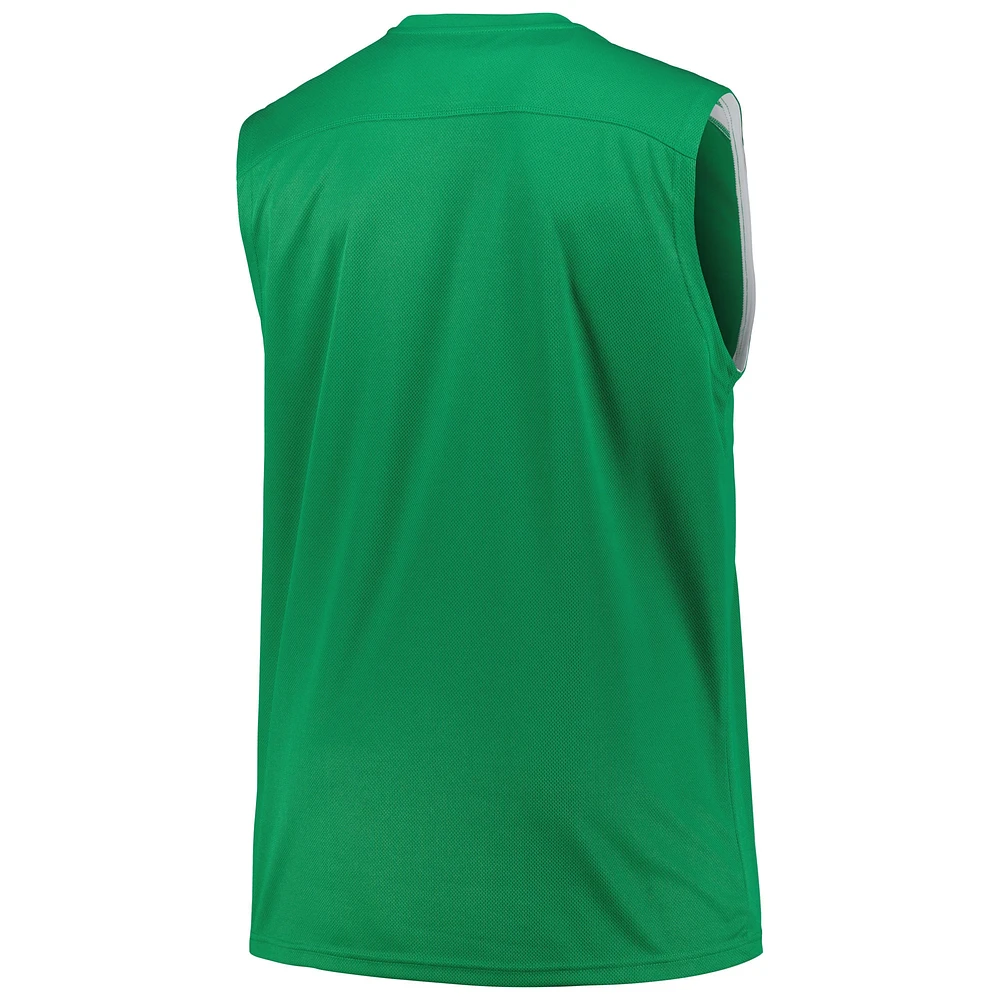 Men's Fanatics Kelly Green Boston Celtics Big & Tall Birdseye Muscle Tank Top