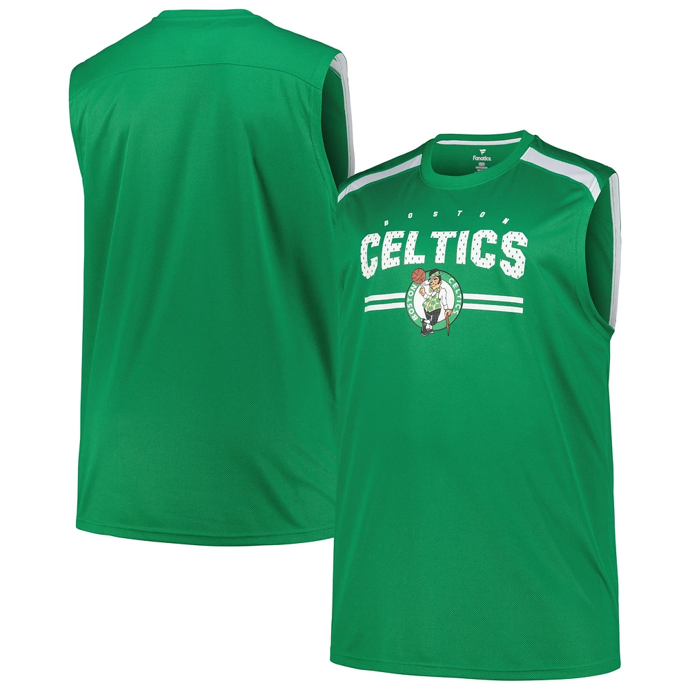 Fanatics pour hommes Kelly Green Boston Celtics Big & Tall Débardeur musculaire Birdseye