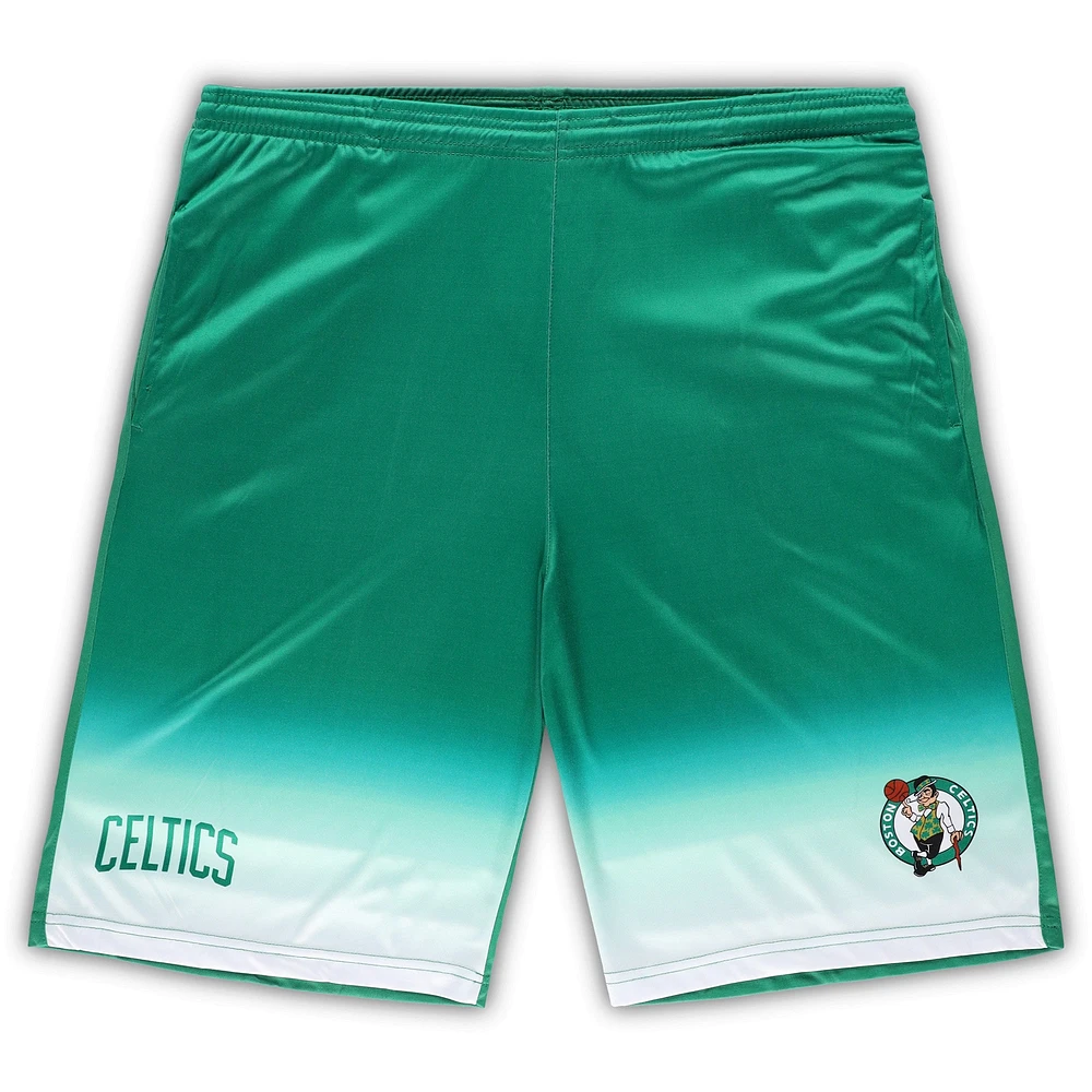 Short Fanatics Kelly Green Boston Celtics Big & Tall Fadeaway pour hommes