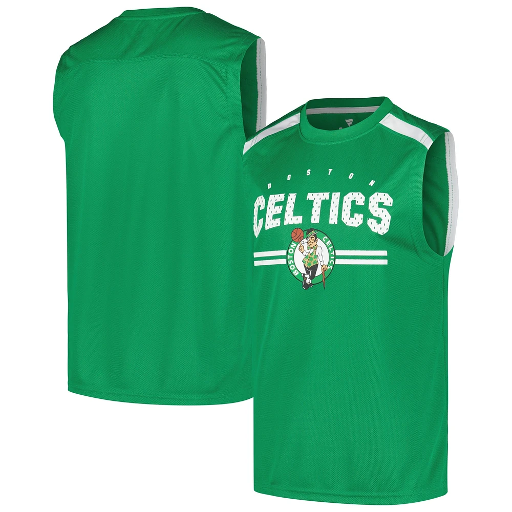 Men's Fanatics Kelly Green Boston Celtics Birdseye Muscle Tank Top