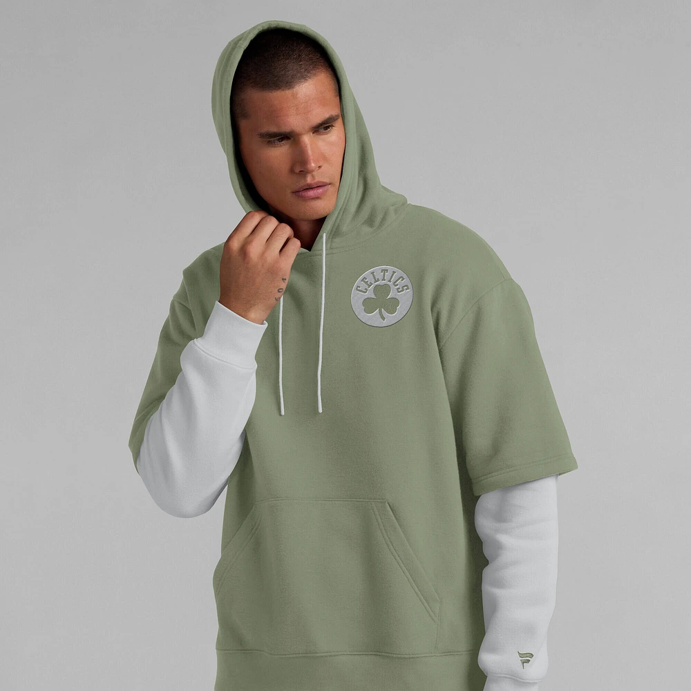 Sweat à capuche élégant pour homme Fanatics Olive Boston Celtics Elements