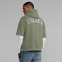 Men's Fanatics  Olive Boston Celtics Elements Sleek Pullover Hoodie