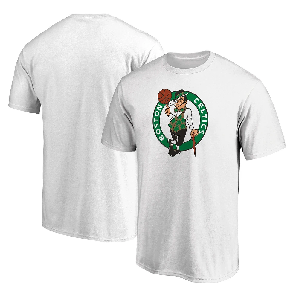 T-shirt blanc avec logo de l'équipe principale des Boston Celtics Fanatics pour hommes