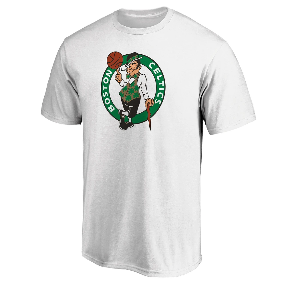 T-shirt blanc avec logo de l'équipe principale des Boston Celtics Fanatics pour hommes