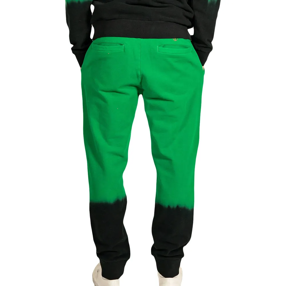 Men's FISLL Kelly Green Boston Celtics Black Dip-Dye - Jogger Pants