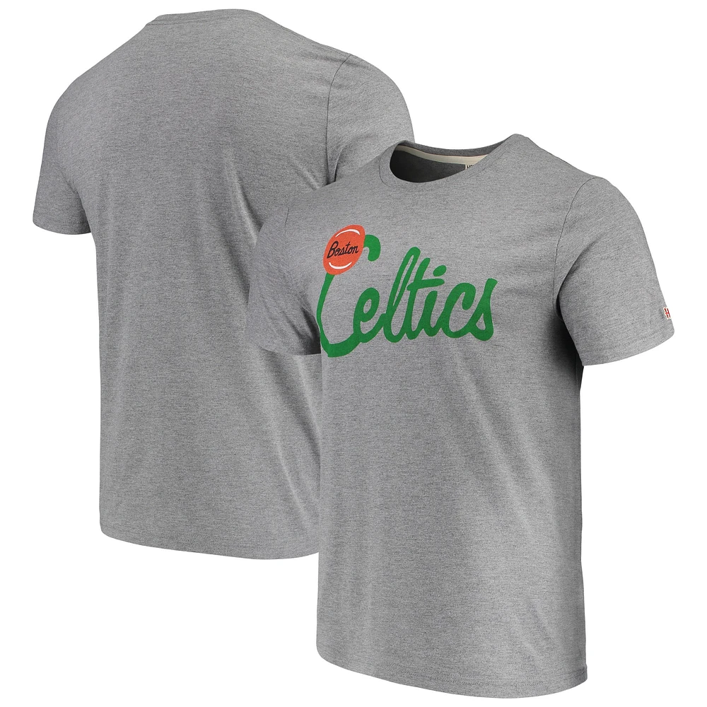 Men's Gray Boston Celtics Tri-Blend Team T-Shirt