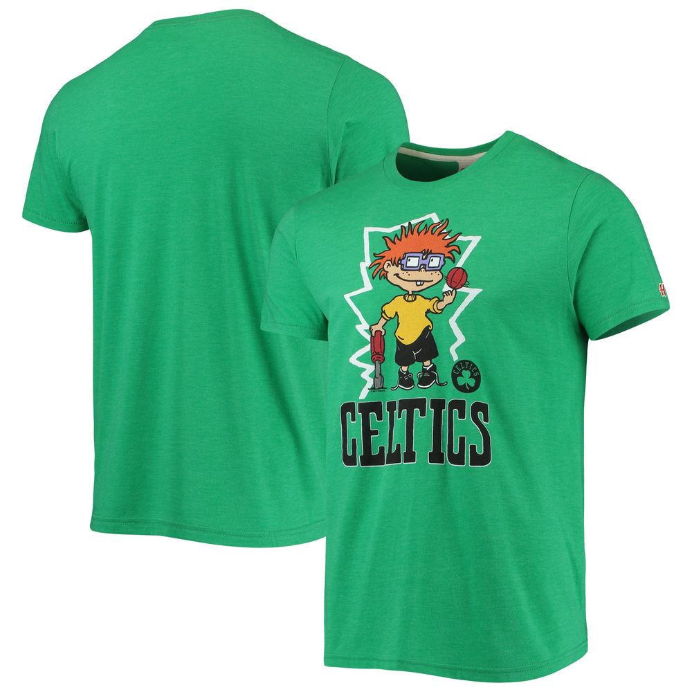 Men's Homage Kelly Green Boston Celtics NBA x Rugrats Tri-Blend T-Shirt