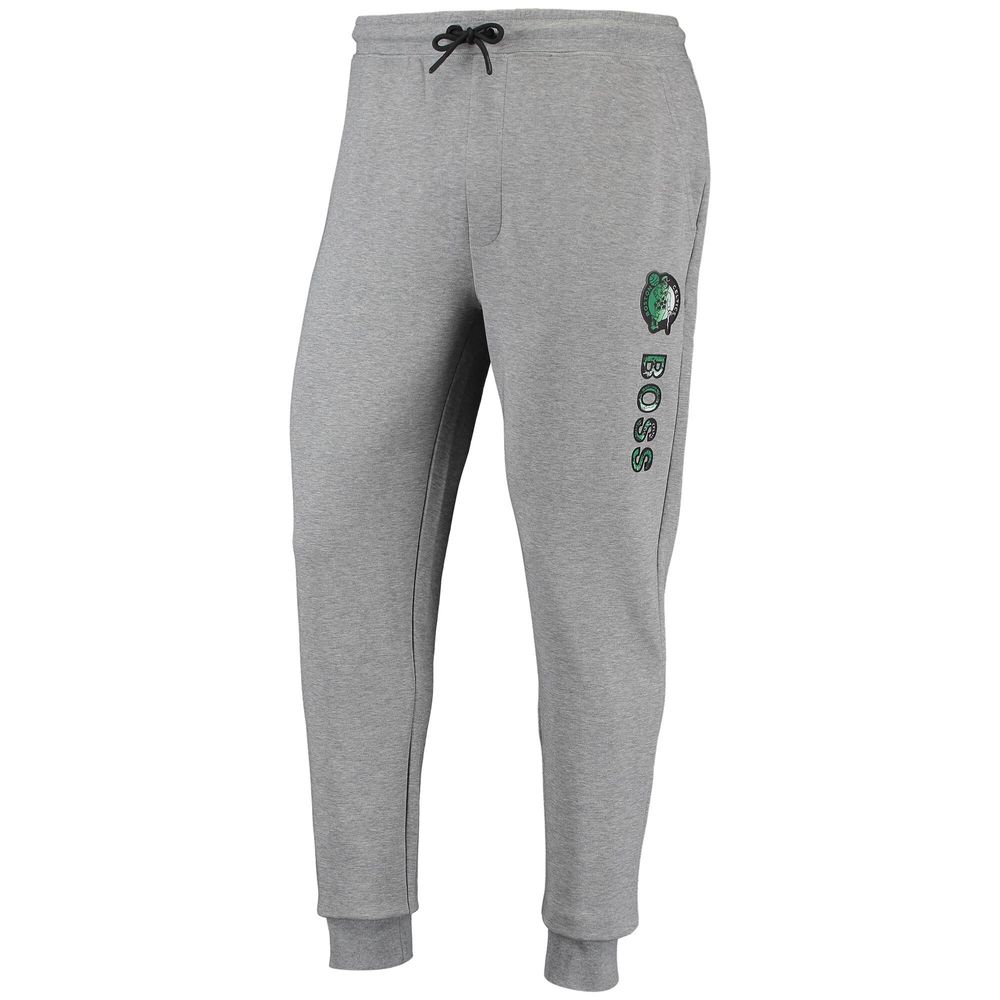 Men's Hugo Boss Heathered Gray Boston Celtics Slam Dunk 2 Jogger Pants