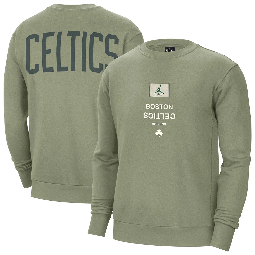 Sweat-shirt à capuche épais Jordan Brand Boston Celtics Courtside Statement Edition pour homme, vert