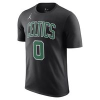 Men's Jordan Brand Jayson Tatum Black Boston Celtics 2022/23 Statement Edition Name & Number T-Shirt