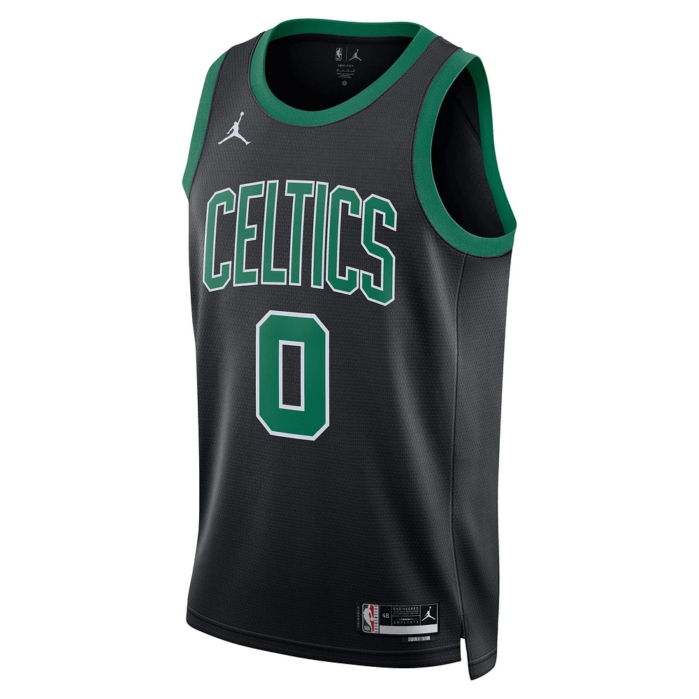 Maillot Jordan Brand Jayson Tatum pour homme Boston Celtics Swingman réplique noir - Statement Edition