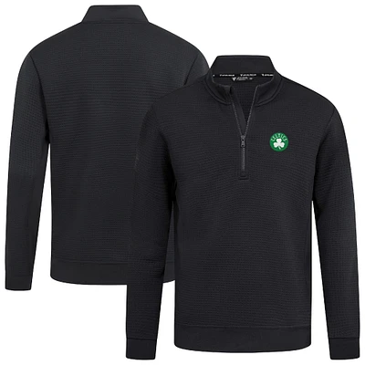 Pull noir à fermeture éclair quart de tour Accolade Cushion pour homme des Boston Celtics Levelwear
