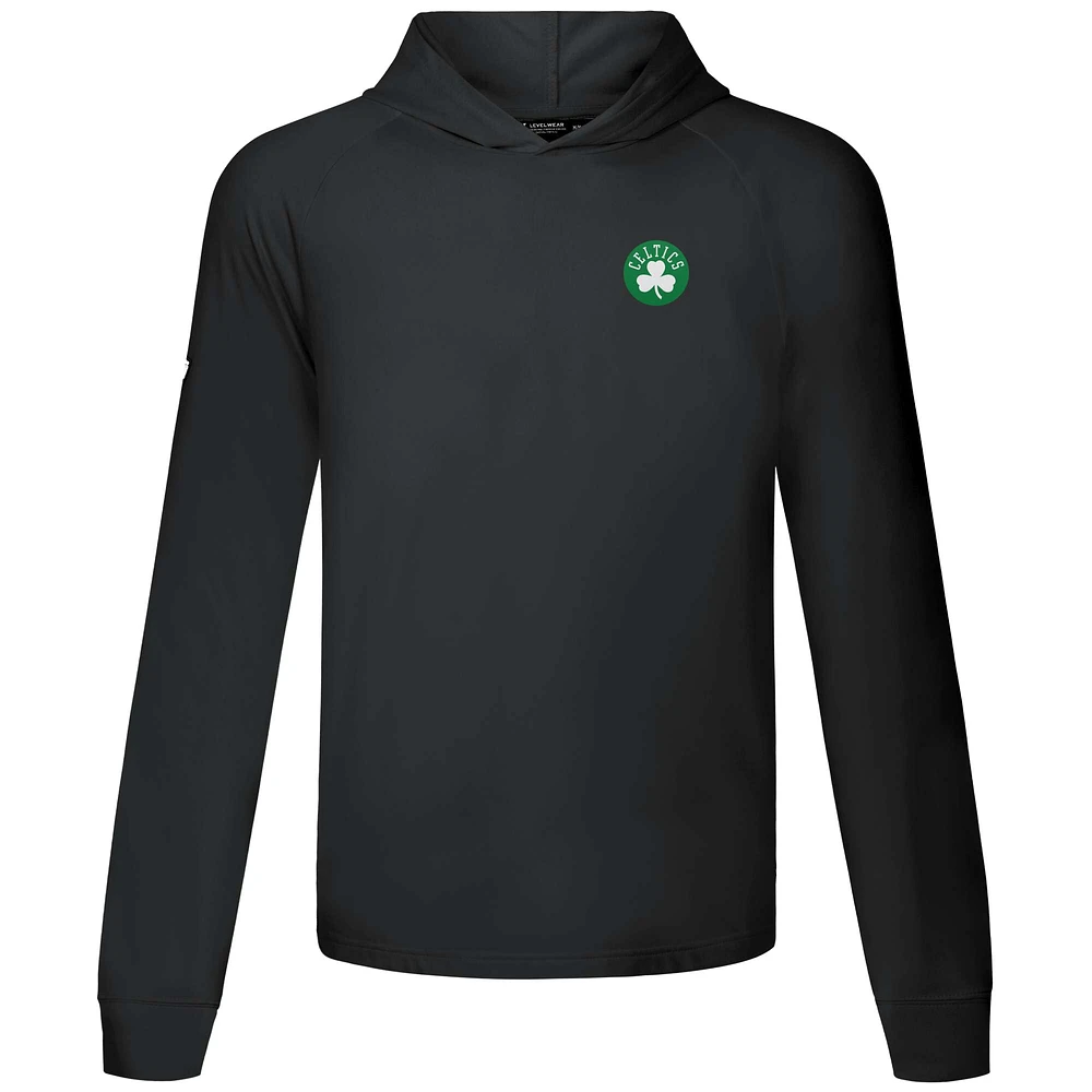 Sweat à capuche noir Dimension R des Boston Celtics pour homme de Levelwear