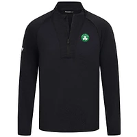Haut volley noir Levelwear pour homme, fermeture éclair quart de tour, Boston Celtics