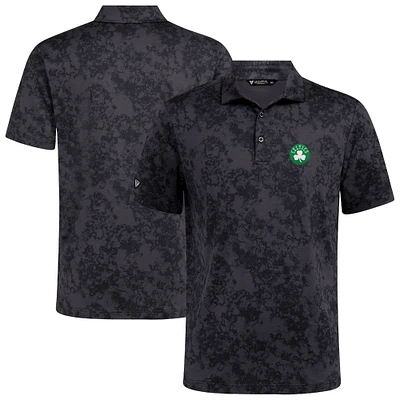 Men's Levelwear Black Boston Celtics Whisper Polo