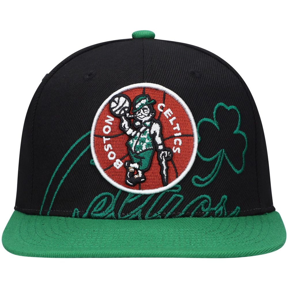 Men's Mitchell & Ness Black Boston Celtics Hardwood Classics