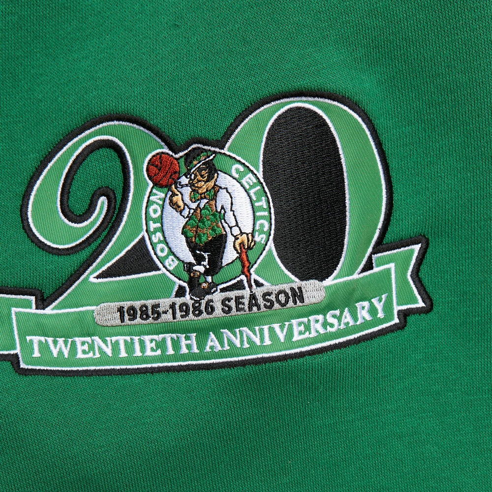 Sweat-shirt à capuche gris chiné Boston Celtics Hardwood Classics All Over 4.0 pour homme de Mitchell & Ness