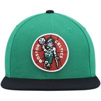 Men's Mitchell & Ness Kelly Green/Black Boston Celtics Hardwood Classics Team Two-Tone 2.0 Snapback Hat