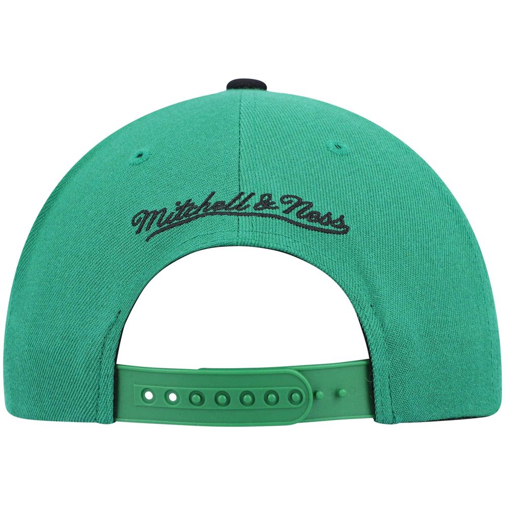 Men's Mitchell & Ness Kelly Green/Black Boston Celtics Hardwood Classics Team Two-Tone 2.0 Snapback Hat