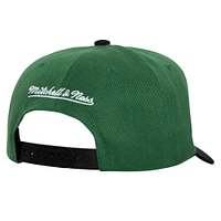 Men's Mitchell & Ness Kelly Green/Black Boston Celtics Underarch Two-Tone Pro Crown Snapback Hat