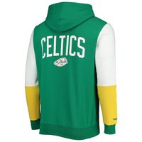 Men's Mitchell & Ness Kelly Green/White Boston Celtics Hardwood Classics 2008 NBA Finals Fusion 2.0 Colorblock - Pullover Hoodie