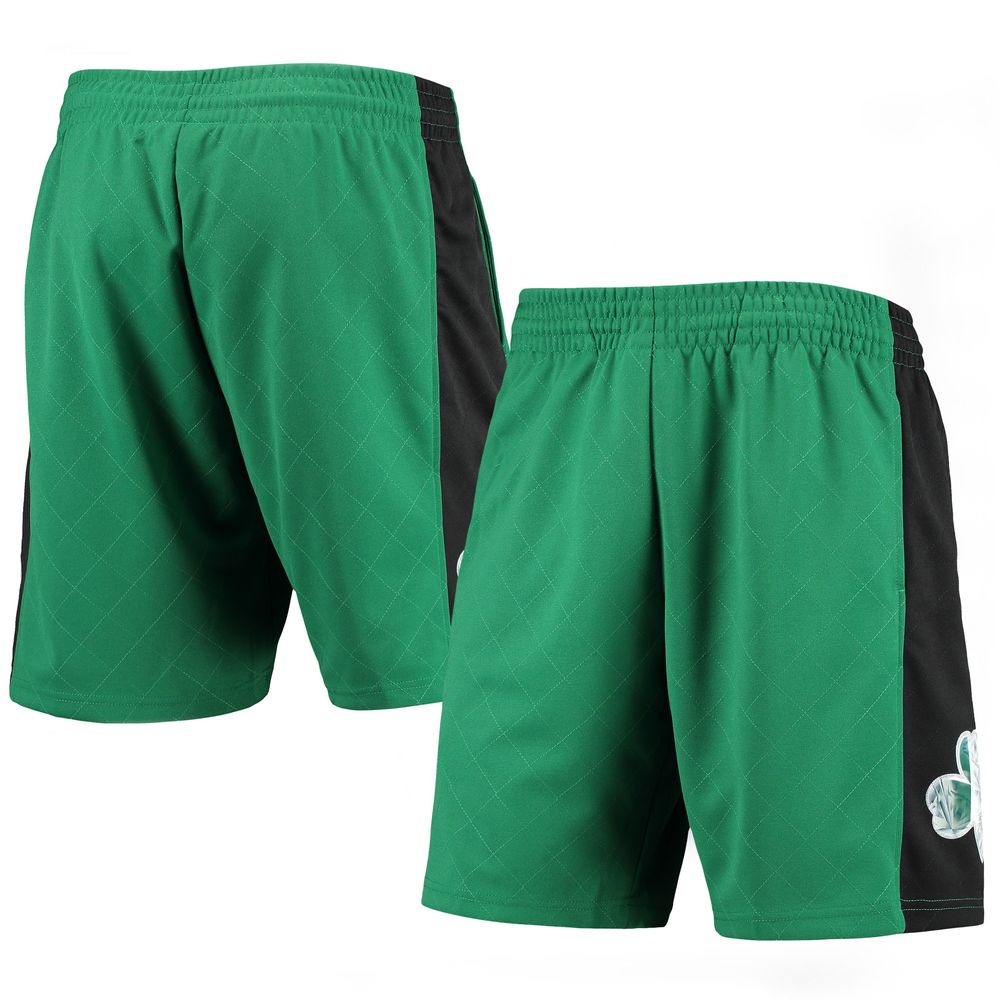 Men's Mitchell & Ness Kelly Green Boston Celtics 2007 Hardwood Classics 75th Anniversary Swingman Shorts