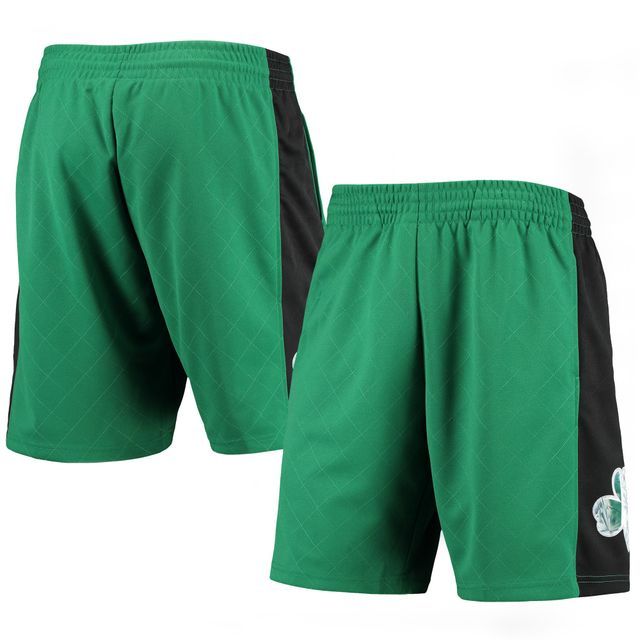 Hommes Mitchell & Ness Kelly Green Boston Celtics 2007 Hardwood Classics 75e anniversaire Swingman Shorts