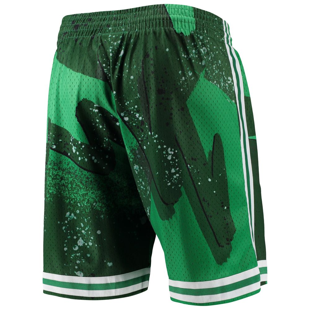 Men's Mitchell & Ness Kelly Green Boston Celtics Hardwood Classics 1985 Hyper Hoops Swingman Shorts