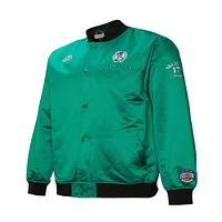 Men's Mitchell & Ness Kelly Green Boston Celtics Hardwood Classics Team OG 3.0 Lightweight Satin Full-Snap Jacket