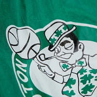 Men's Mitchell & Ness Kelly Green Boston Celtics Hardwood Classics Team Origins Anorak Quarter-Zip Windbreaker Jacket