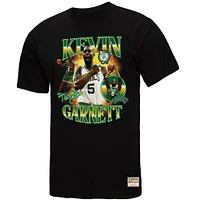 T-shirt noir Boston Celtics Collage Mitchell & Ness Kevin Garnett pour hommes