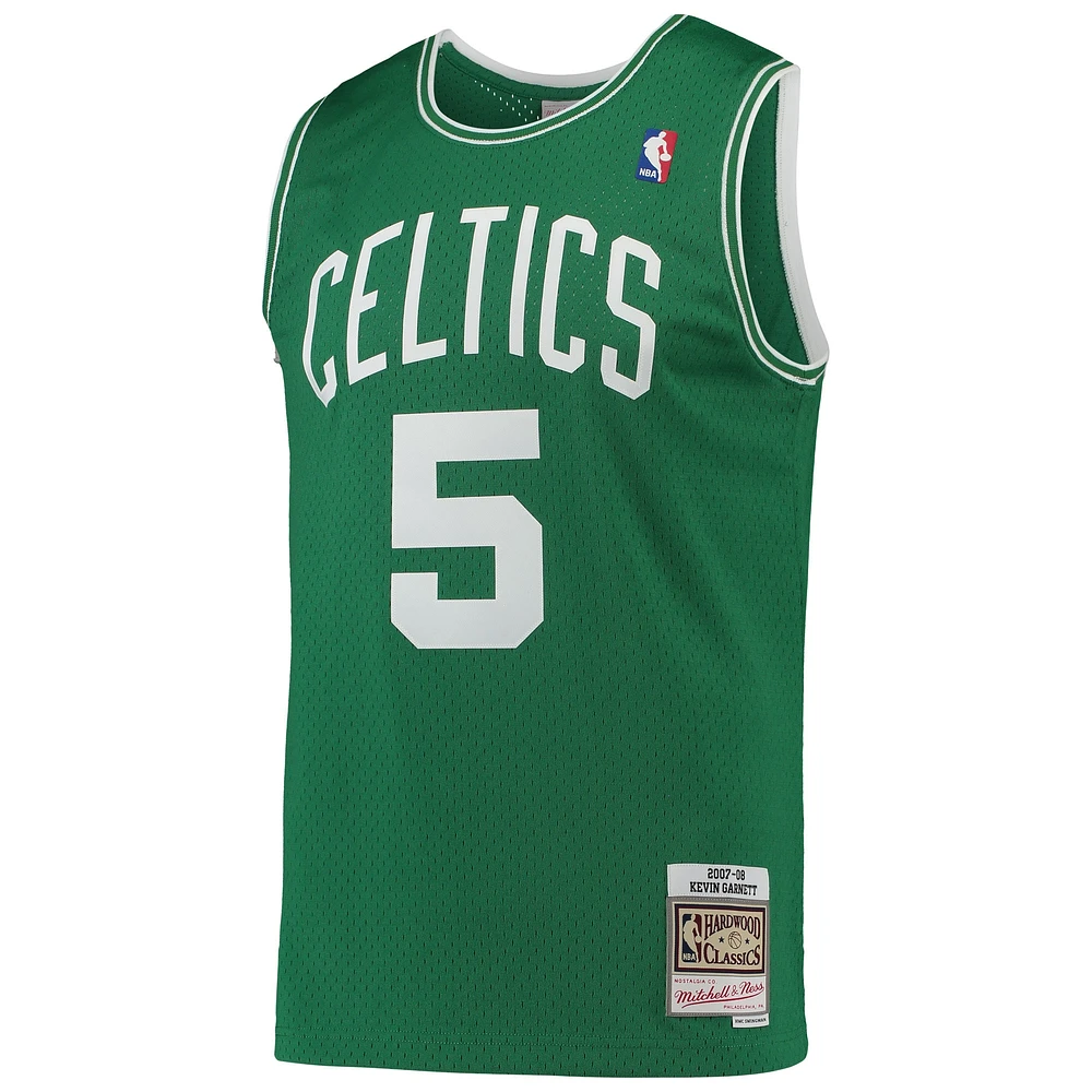 Men's Mitchell & Ness Kevin Garnett Kelly Green Boston Celtics 2007/08 Hardwood Classics Swingman Jersey