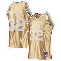 Mitchell & Ness Boston Celtics Larry Bird Yellow Jersey Shorts