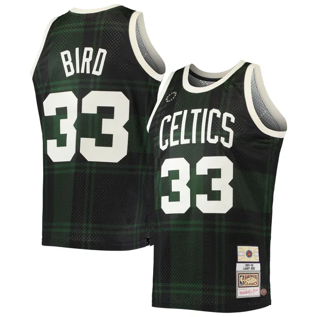 Men's Mitchell & Ness Larry Bird Kelly Green Boston Celtics Big & Tall  Hardwood Classics Jersey