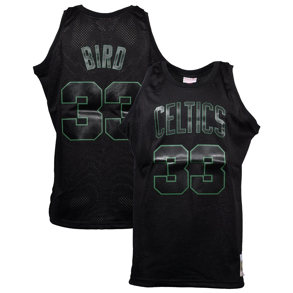 Mitchell & Ness Larry Bird Noir Boston Celtics Hardwood Classics Maillot Swingman Dynamique Homme