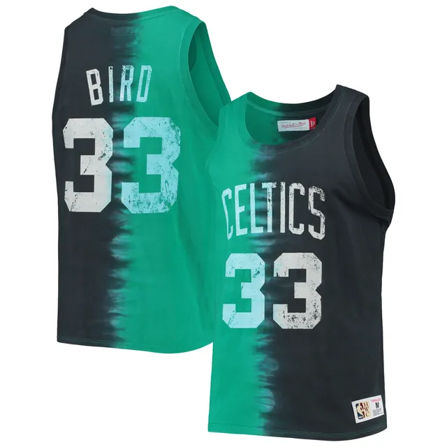 Larry Bird Boston Celtics Mitchell & Ness Sublimated Player Tank Top -  Kelly Green/Black