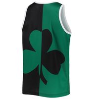 Men's Mitchell & Ness Larry Bird Kelly Green/Black Boston Celtics Sublimated Player Tank Top