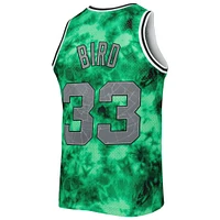 Maillot Mitchell & Ness Larry Bird Kelly Green Boston Celtics 1985/86 Galaxy Swingman pour hommes