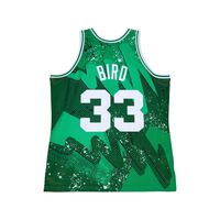 Men's Mitchell & Ness Larry Bird Kelly Green Boston Celtics 1985/86 Hardwood Classics Hyper Hoops Swingman Player - Jersey