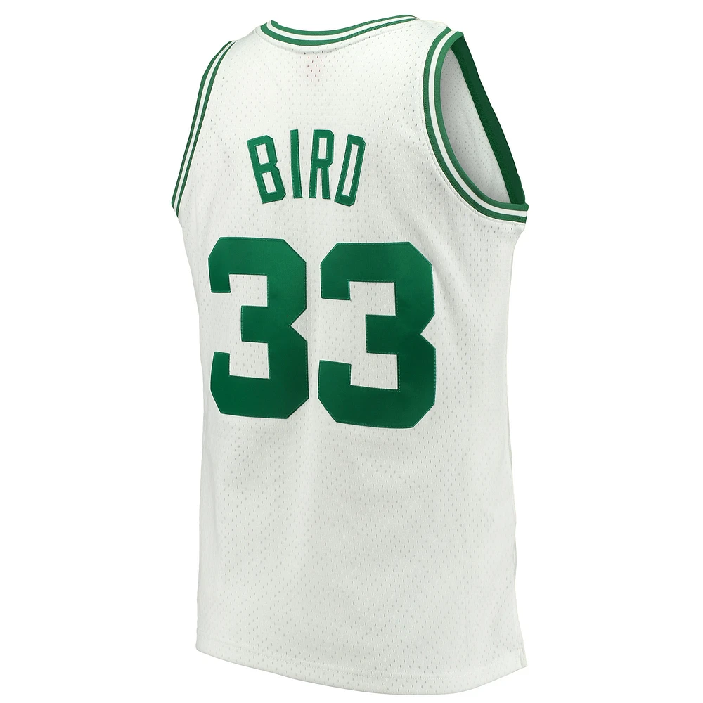 Men's Mitchell & Ness Larry Bird White Boston Celtics Hardwood Classics 1985/86 Swingman Jersey
